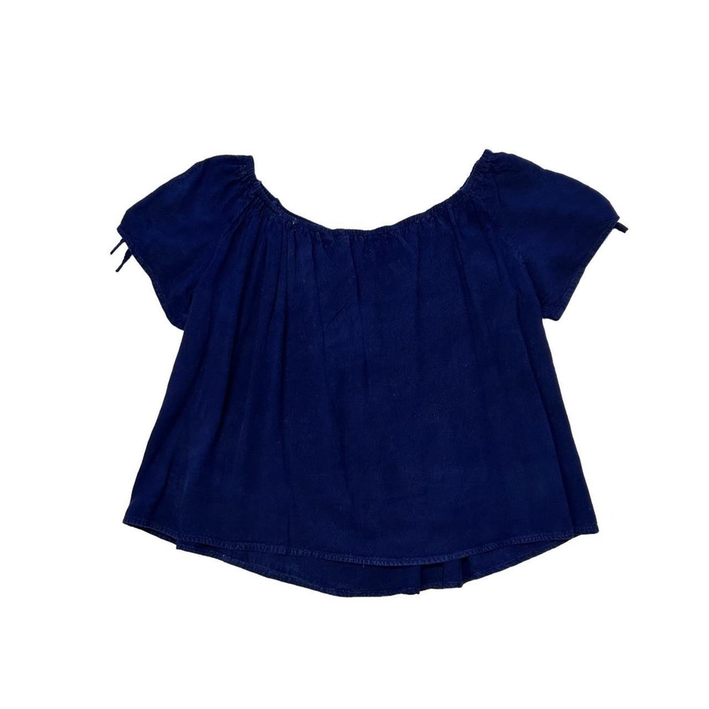 Navy Blue Off the shoulder Top D&KADE size small